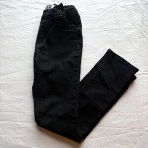 Old Navy Girls XL 14-16 Black Skinny Stretch Jeans Adjustable Waist